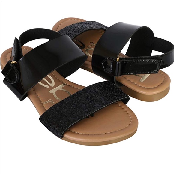 Bebe Sandals w/ Chunky Glitter Strap 3 Girls - Picture 7 of 8